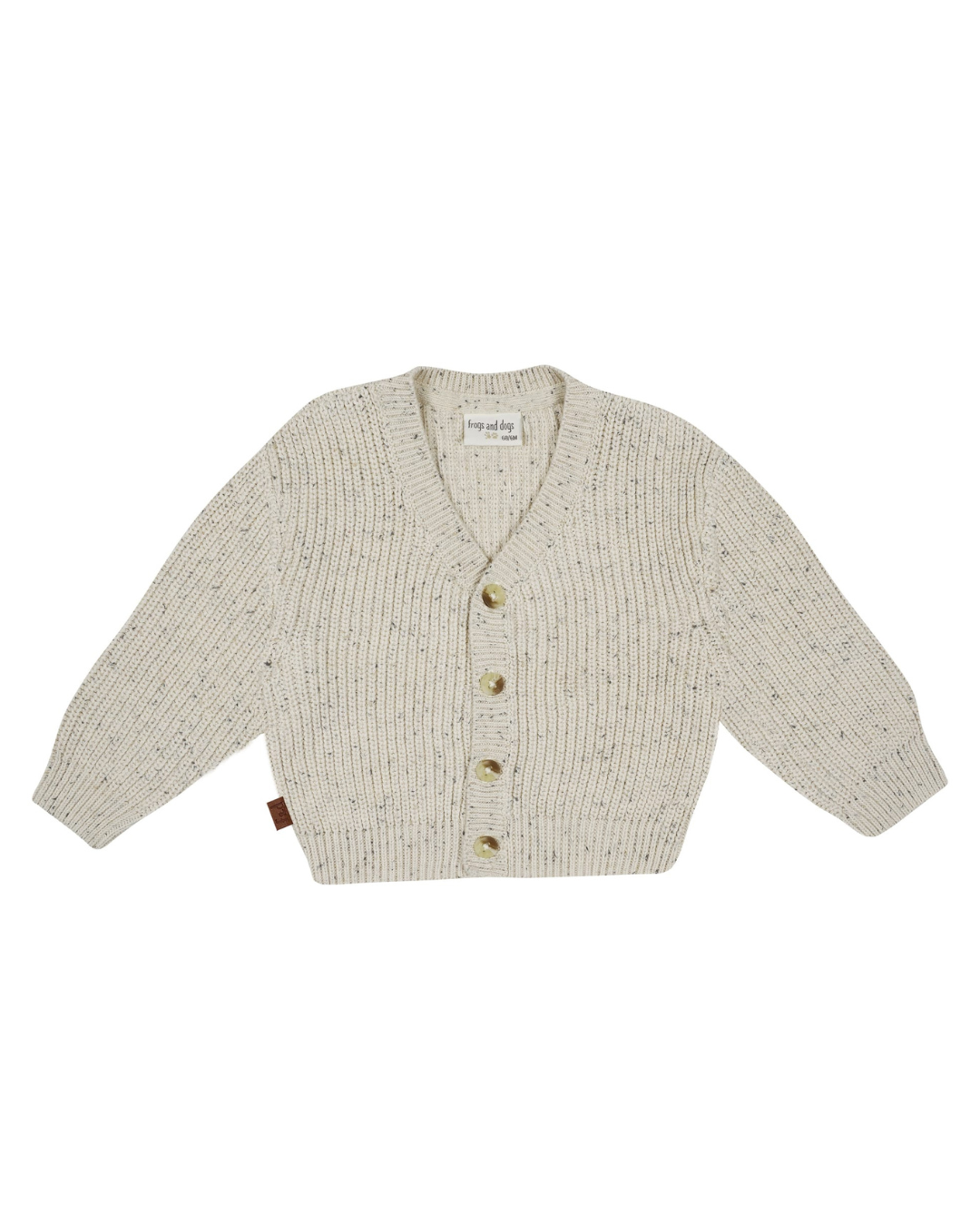 Vest Sprinkle Knitted Rib Ecru